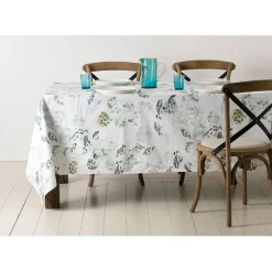 Fabrique de Styles Nappe herbier Naturel en Coton -160cm* Nappes