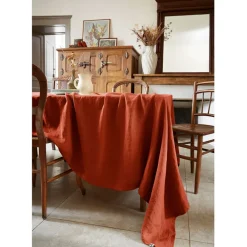 Fabrique de Styles Nappe rectangle en lin lavé 170x250cm - Soline* Nappes
