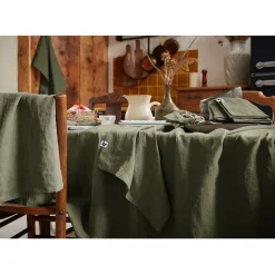 Fabrique de Styles Nappe rectangle en lin lavé 170x250cm - Soline* Nappes