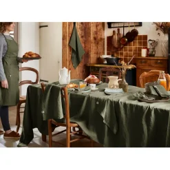 Fabrique de Styles Nappe rectangle en lin lavé 170x250cm - Soline* Nappes