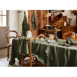 Fabrique de Styles Nappe rectangle en lin lavé 170x250cm - Soline* Nappes