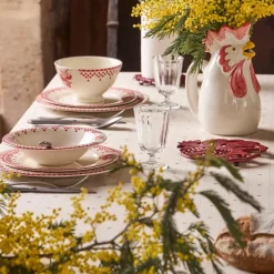 Fabrique de Styles Nappe rectangulaire en coton blanc et 250x160cm - P'tits cœurs* Nappes