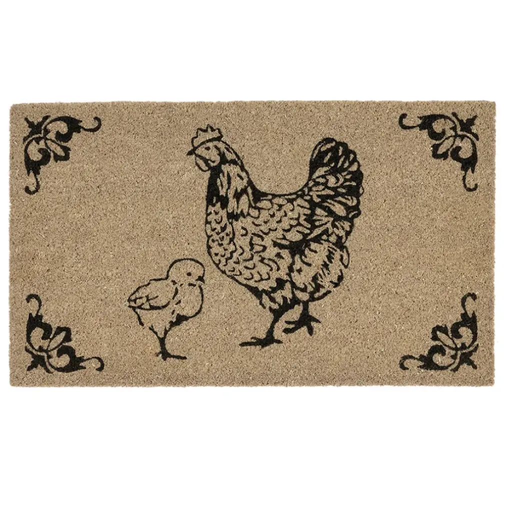 Fabrique de Styles Paillasson basse cour en coco naturel 73x43cm* Paillassons