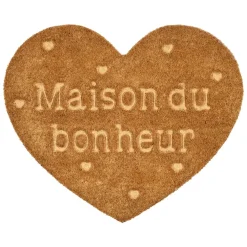 Fabrique de Styles Paillasson cœur 60x50cm - Famille* Paillassons