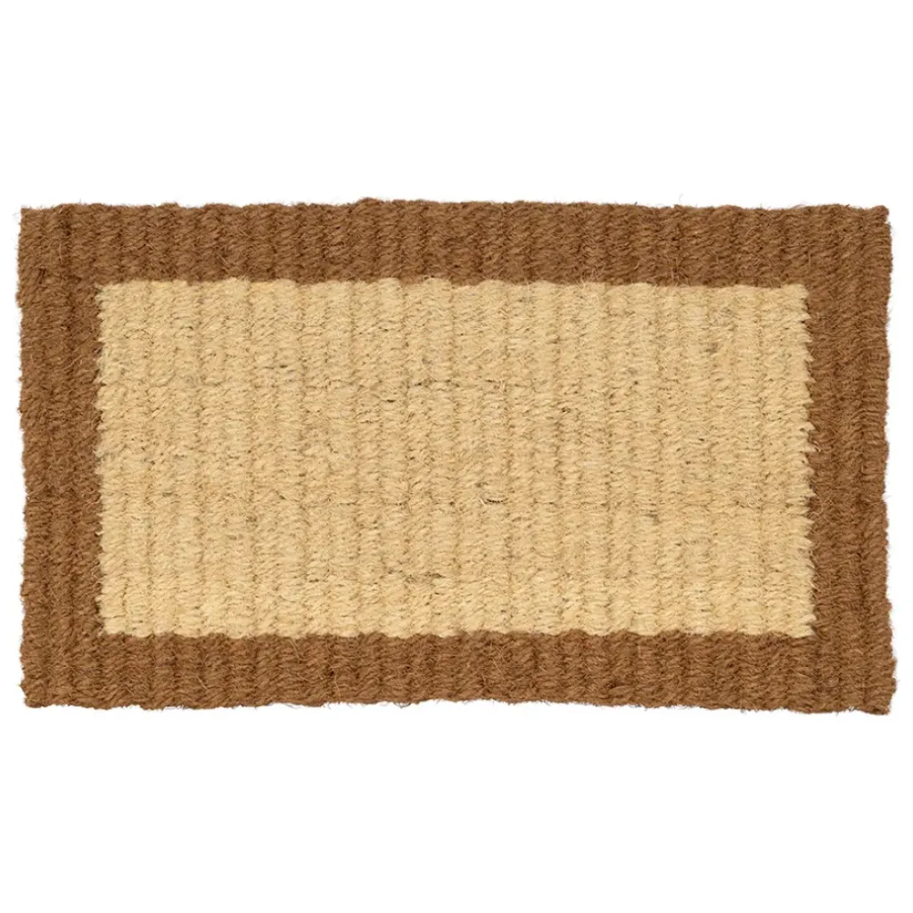 Fabrique de Styles Paillasson en coco naturel et brun 73x43cm - Retro* Paillassons