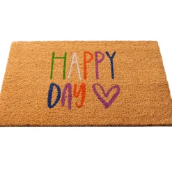 Fabrique de Styles Paillasson en fibre 60x40cm - Happy* Paillassons