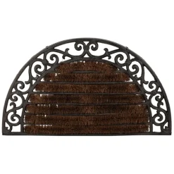 Fabrique de Styles Paillasson en fonte et fibre de palmier 68x40cm* Paillassons