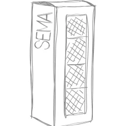 Fabrique de Styles Paille avec brosse x4 dilacia h15.5cm en verre borosilicate* Accessoires Réutilisables