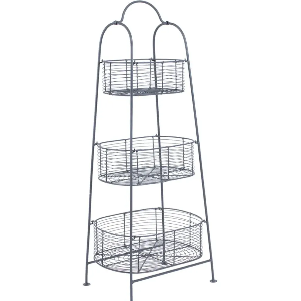Fabrique de Styles Panier 3 niveaux reserve en fer* Paniers Et Corbeilles
