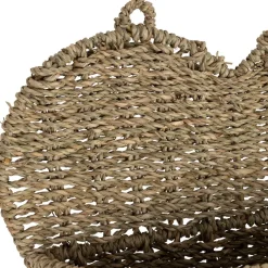 Fabrique de Styles Panier mural cœur en jonc de mer 33x32cm - Chaumière* Paniers Et Corbeilles