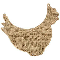 Fabrique de Styles Panier mural poule en jonc de mer 42x38cm - Chaumière* Paniers Et Corbeilles
