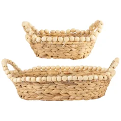 Fabrique de Styles Panières x2 en jacinthe d'eau - été à la mer* Paniers Et Corbeilles