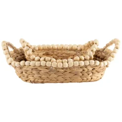 Fabrique de Styles Panières x2 en jacinthe d'eau - été à la mer* Paniers Et Corbeilles