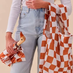 Fabrique de Styles Parapluie compact manche tête de canard peanut butter checkers* Accessoires Mode