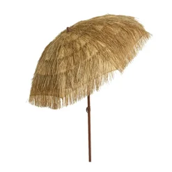 Fabrique de Styles Parasol en paille inclinable avec manche en métal 210cm*Enfant Parasols, Pergolas|Jardin