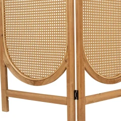 Fabrique de Styles Paravent en sapin et rotin 150xh180cm - Balamea* Têtes De Lit Et Paravents