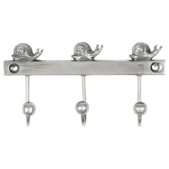 Fabrique de Styles Patere 3 crochets escargot 10x6x2cm laiton* Patères