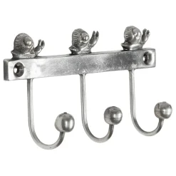 Fabrique de Styles Patere 3 crochets escargot 10x6x2cm laiton* Patères