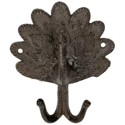 Fabrique de Styles Patère double paon en fonte* Patères