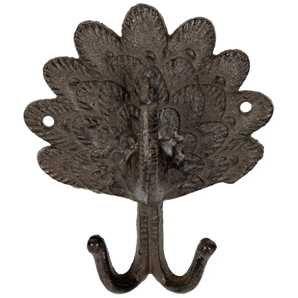 Fabrique de Styles Patère double paon en fonte* Patères