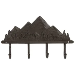 Fabrique de Styles Patères 4 crochets Montagnes en fonte - Montagne* Patères