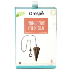 Fabrique de Styles Pendule cône lisse en œil de tigre* Méditation Et Yoga