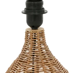 Fabrique de Styles Pied lampe en rotin et fer h35cm - Brasil* Lampes À Poser