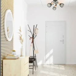 Fabrique de Styles Plafonnier 3 lumières en metal h21 cm mat noir - kento* Suspensions