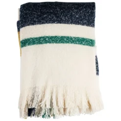 Fabrique de Styles Plaid avec franges en tissu 170x130cm - Klosen* Plaids