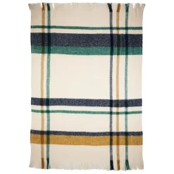 Fabrique de Styles Plaid avec franges en tissu 170x130cm - Klosen* Plaids