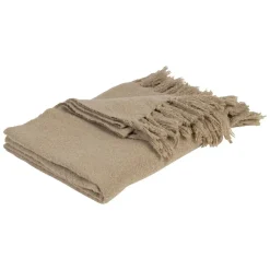 Fabrique de Styles Plaid avec franges en tissu 150x130cm - Klosen* Plaids