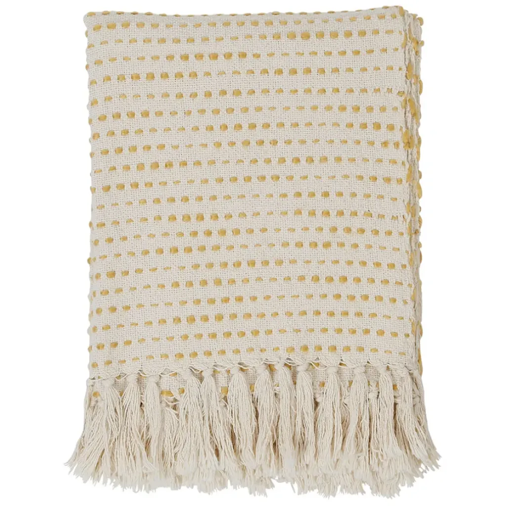 Fabrique de Styles Plaid courba 170x130cm en coton et acrylique* Plaids