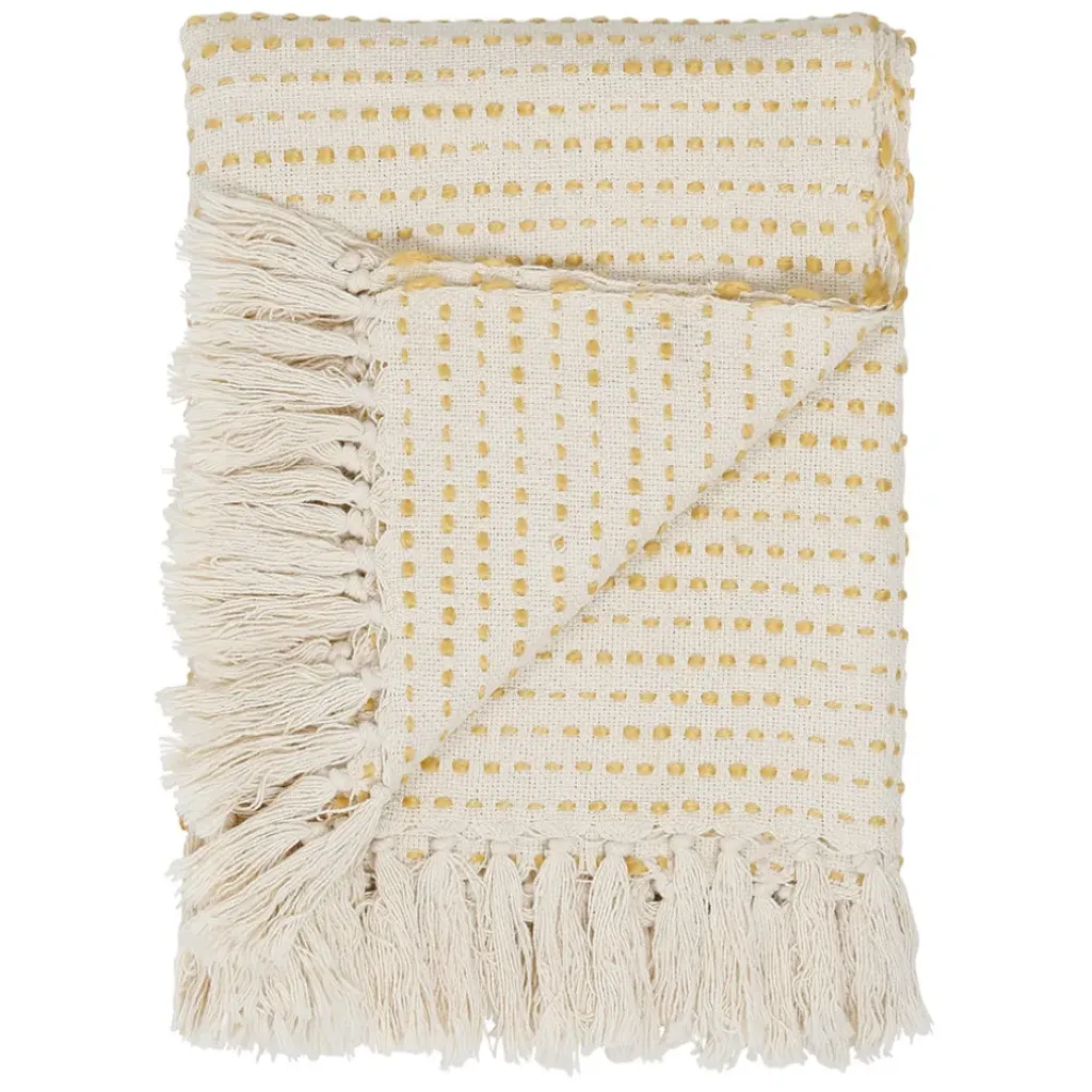 Fabrique de Styles Plaid courba 170x130cm en coton et acrylique* Plaids