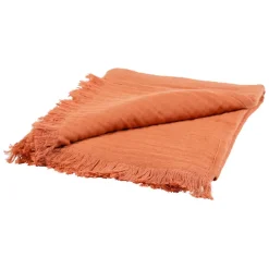 Fabrique de Styles Plaid earth notes 170x130cm gaze de coton* Plaids