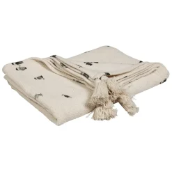 Fabrique de Styles Plaid en coton écru et beige - Banquise*Enfant Textiles