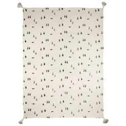 Fabrique de Styles Plaid en coton écru et beige - Banquise*Enfant Textiles