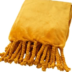 Fabrique de Styles Plaid florijn 150x200cm golden glow* Plaids