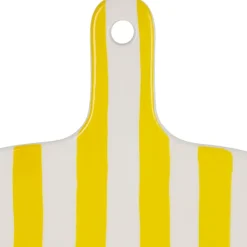 Fabrique de Styles Planche à découper en porcelaine rayée et blanc 28x18cm - Artist* Planches À Découper