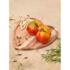 Fabrique de Styles Plateau cœur en acacia 30x30cm - Dalbert* Plateaux