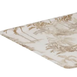 Fabrique de Styles Plateau en fer écru et palmiers 40x30cm - Mocoa* Plateaux