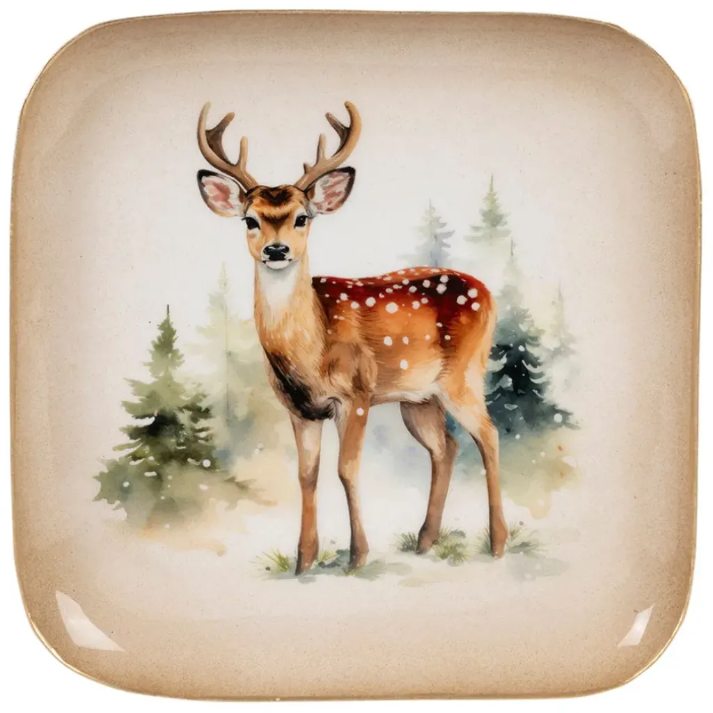 Fabrique de Styles Plateau en fer cerf - Noel* Plateaux