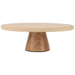 Fabrique de Styles Plateau en marbre et manguier 30x30xh10cm - Organic* Plateaux