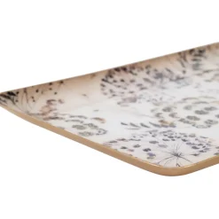 Fabrique de Styles Plateau gypsophile en fer 30x15cm - Botanique* Plateaux