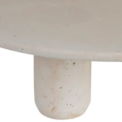 Fabrique de Styles Plateau sur pied en ciment écru moucheté d30cm - Organic* Plateaux