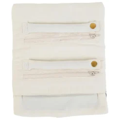 Fabrique de Styles Pochette bijoux voyage tropic'art creme touche 20x24cm en velours coton* Pochettes Et Housses