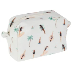 Fabrique de Styles Pochette en coton émeraude et corail - Palma* Pochettes Et Housses