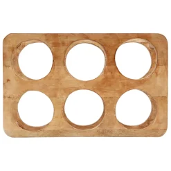Fabrique de Styles Porte bouteille 6 socles en manguier - Grand Office* Accessoires Vin Et Cocktails