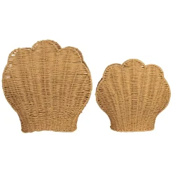 Fabrique de Styles Porte magazine coquillage x2 en corde* Petits Rangements