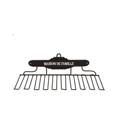 Fabrique de Styles Porte verres mural en fer - Maison De Famille* Petits Rangements