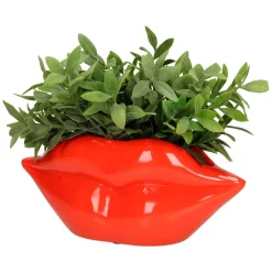 Fabrique de Styles Pot lèvre en polyrésine h12.5cm* Cache-pots Et Supports